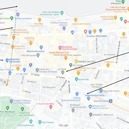 Centre, Grand T2 Balcon Pkg, Gare 600m, Tres Calme Апартаменты Аркашон